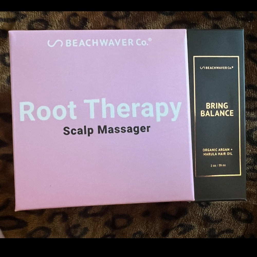 Beachwaver Root Therapy Scalp Massager & Bring Balance Hair Oil Treatment